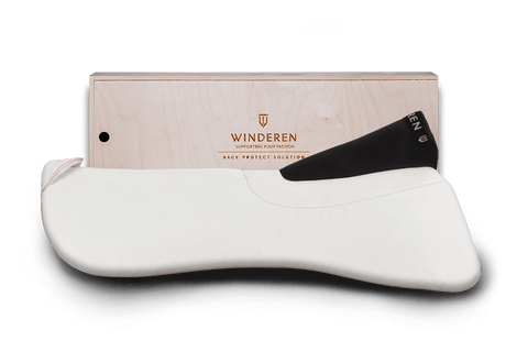 Winderen Sattelpad fürs Dressurreiten Comfort 18mm White Pearl/Rose Gold 18"