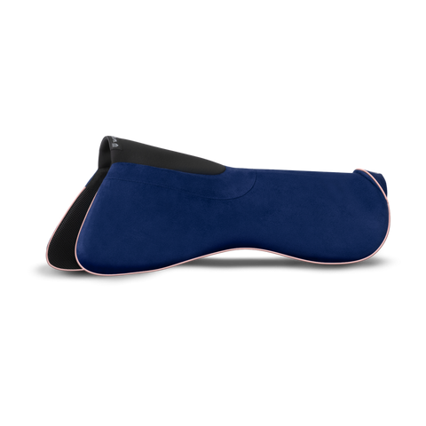 Winderen Sattelpad fürs Dressurreiten Super Slim 6mm - Dark Blue/Rose Gold 17"