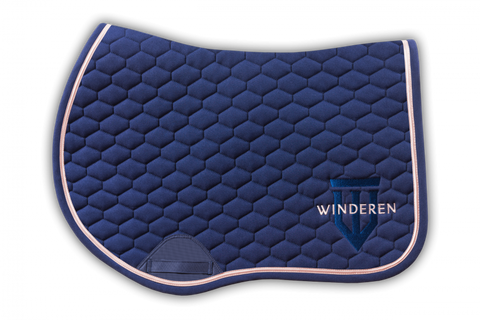 Winderen Sattelunterlagen Pony Navy/Rose Gold