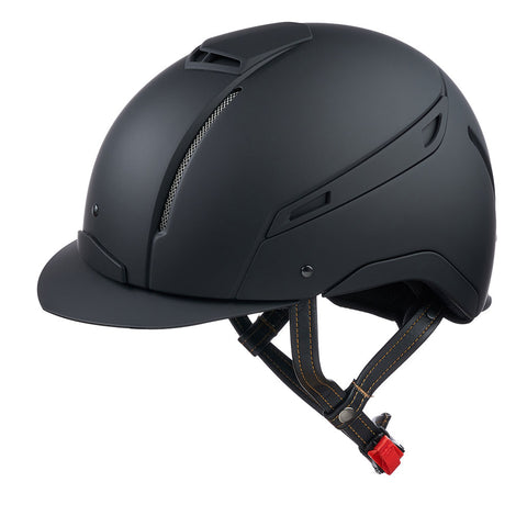 Reithelm MONO Schwarz von JIN Stirrup JS Italia, CAP MONO Black, Reitkappe, Helm, riding helmet