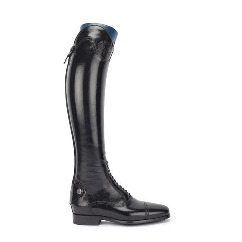 Alberto Fasciani Schwarze Lederreitstiefel Model 33604, Elegante und extrem bequeme Reitstiefel, Größe 40-46, Black standard riding boots