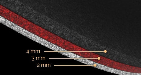 Korrektur Winderen Sattelpad fürs Springreiten Slim (10mm) Chocolate