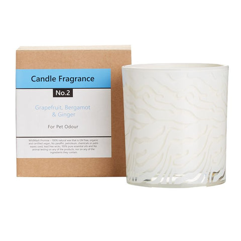 Kerze im Glas gegen Tiergerüche, Duft No. 2, von Wildwash, Natural Candle Fragrance No.