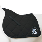 Sattelunterlage Schwarz aus Baumwolle von JIN Stirrup JS Italia, SOTTOSELLA Black