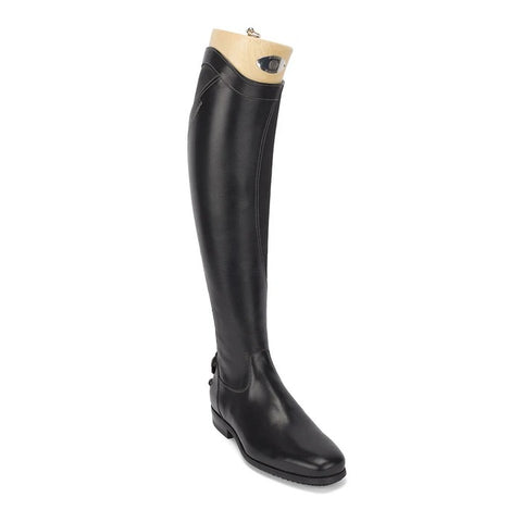 Alberto Fasciani Schwarze Lederreitstiefel Model 33073, Größe 40-46, Black standard leather riding boots