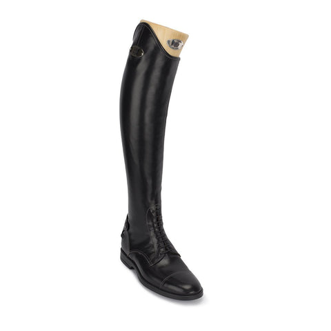 Alberto Fasciani Schwarze Lederreitstiefel Model "Leonardo", Extra weiche Springstiefel, Größe 34-46,  Standard riding leather boot in black calfskin