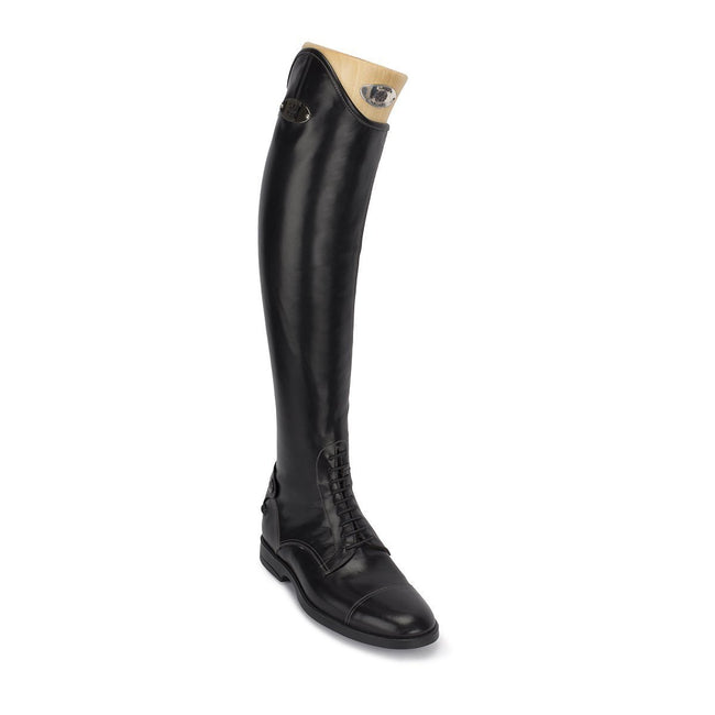 Alberto Fasciani Schwarze Lederreitstiefel Model "Leonardo", Extra weiche Springstiefel, Größe 34-46,  Standard riding leather boot in black calfskin