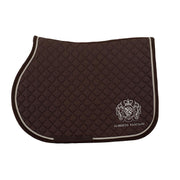 Alberto Fasciani Braune Sattelunterlage mit charakteristischem Einhorn-Logo, Brown Saddle Pad